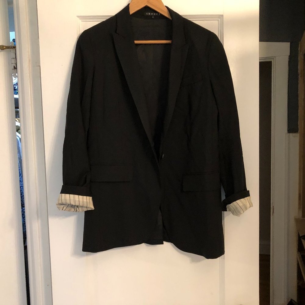 Theory black blazer/jacket, size 6